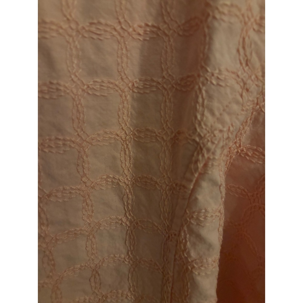Life Style Woman Pink Cotton Embroidered Button Front Jacket 3/4 Sleeve Size 1X - Picture 7 of 8